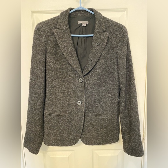 Vince Wool Gray Blazer Suit Jacket Top (Size 10) - Picture 1 of 9